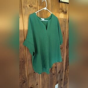 Chic Soul Kelly Green New Point Of View Top Size 3xl